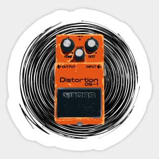 Nirvana Boss Distortion DS-1 Sticker